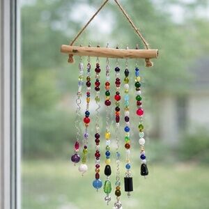 Handcrafted Colorful glass Beaded suncatcher